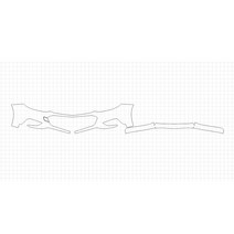 헥시스 쉐보레 크루즈 LS 2018 PVC재질 BUMPER B형 범퍼 PPF보호필름, 1개