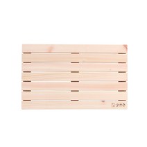 안스하우스 프리미엄 편백나무 히노끼 원목발판 평형 650 x 400 mm, 혼합 색상, 1개