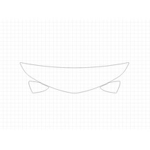 헥시스 쉐보레 크루즈 PREMIER HATCH 2018 PVC HFM BIKINI WRAPPED B형 PPF보호필름, 1개
