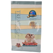 트레져 강아지용 홀리스틱 터키 앤 브라운 라이스 사료, 칠면조, 1.2kg, 1개