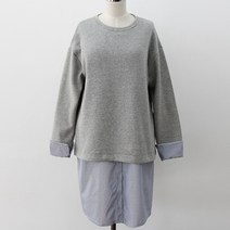 봉봉스토리 2단셔츠 기모수유원피스