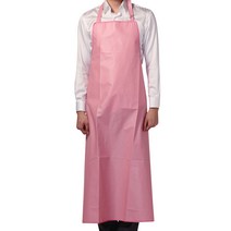 헤어베스트 비닐 롱 앞치마 HB3175, 핑크, 1개