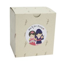황씨네도시락 풀잎 쿠키 상자 5p + 새해 복 스티커 소년소녀 5p, 혼합 색상, 1세트