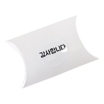 황씨네도시락 반달상자 화이트 30p + 원형 감사합니다 스티커 화이트 30p, 혼합 색상, 1세트