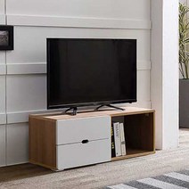 제이디퍼니처 레미 오픈 800 거실장 800 x 300 x 300 mm, 아카시아화이트