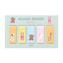 왈가닥스 마그네틱 북마크 5p 세트 비프렌드 C, 1세트