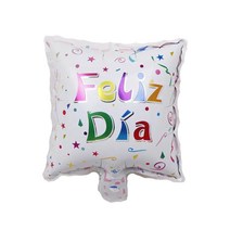 풍선팜 스페니쉬 데코레이션 호일 풍선 스퀘어 28 x 28 cm, C, 45개입