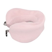 제이앤제이 달팽이 포켓 메모리폼 목베개, 핑크