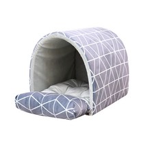 레드퍼피 반려동물 윌튼 동글이 쿠션하우스, 패턴그레이