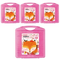 모나미 모니주 여 크레파스 4p, 60색, 4개