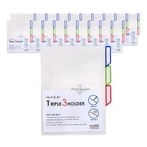 희망화일 PP 5섹션 파이브홀더, 백색, 20개입