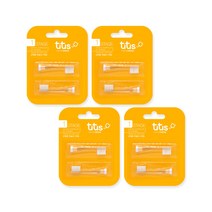 투투스 칫솔모 STAGE 1 투명 2p, 4개입