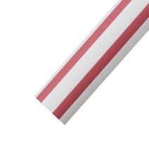 에스피글로벌 더블라인 플라워포장지, 화이레드, 20개입