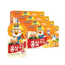 팔도 뽀로로 홍삼쏙쏙 오렌지맛, 100ml, 40개입, 오렌지