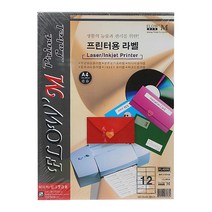 쁘띠팬시 물류관리용 라벨지 FL4206, 12칸, 100매