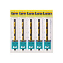 키모니 배드민턴 하이 포스트 레전드 오버그립 스노우 KGT139 5p, 화이트