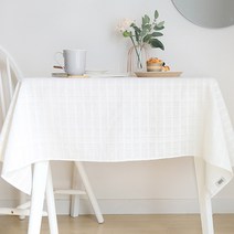 까사베르데 에스닉 식탁보, 아이보리, 2인(130 x 130 cm)