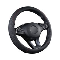 소울랜드 퀄팅 웨이브 투톤 핸들커버, 블랙 + 다크블랙