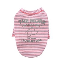 퍼피엔젤 Saint Angels 모어모어 라운드 7부 긴소매 반려동물 티셔츠, 315 RED