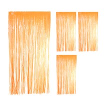 파티쇼 파티은박수술커튼 4p, 오렌지