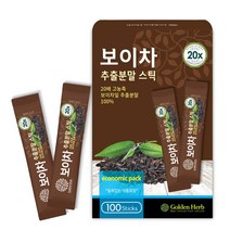 골든허브 20배 농축 보이차 추출분말 스틱, 1g, 100개입