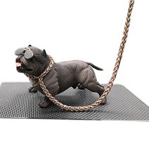 앤 아메리칸불리 강아지인형 차량용 피규어, 그레이 × 14.1 x 7.6 cm