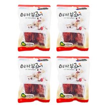 야아부르니 국내산 강아지 수제간식, 순한우허파맛, 4개