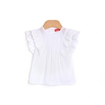 오즈키즈 여아용 비비화이트 블라우스