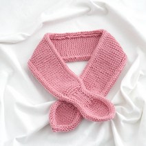 슬로우모먼츠 대바늘 DIY패키지 풍선껌 네키 목도리, 1세트, 페일핑크