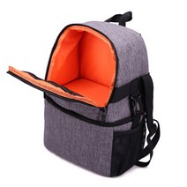 BAGnBAGs DSLR 카메라 백팩 DS-500, 그레이 + 오렌지