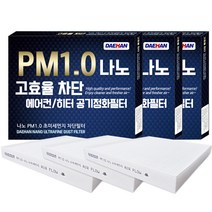 대한 PM1.0 나노 에어컨 필터, A147, 3개