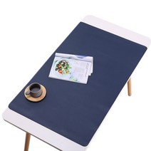 아리코 마일드컴 와이드 가죽 논슬립 데스크패드, 네이비