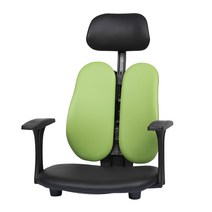 리빙팡 G2 듀얼 좌식 의자 헤더형 메쉬원단, 그린