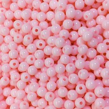 가드 구슬 DIY 비즈 재료 6mm 500g, 연핑크, 1개