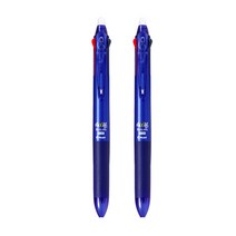 파이롯트 프릭션 볼 슬림 3색 볼펜 0.5mm, 블루, 2개