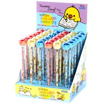 리락쿠마 스탬프 카트리지 연필 HB 36p, 혼합 색상, 36세트