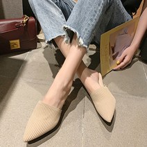 여성용 니트 하이힐 뮬 블로퍼 7cm HB66188
