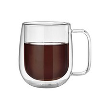 RELEA 내열 유리 티 머그컵 350ml, 1개