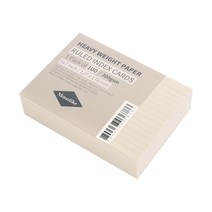 왈가닥스 컬러 룰드 인덱스카드 127 x 178 mm 100매, 아이보리, 1개