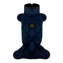 퍼피엔젤 남녀공용 MAC CALCARY 오버롤 패딩 768 반려견용 올인원 의류, NV