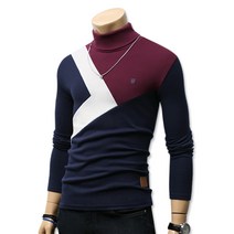 블루포스 남성용 터틀 기모 몬튜 빅사이즈 터틀넥 티셔츠