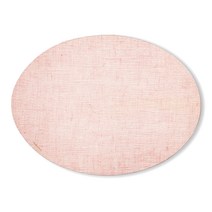모던트위스트 오벌 린넨 플레이스 테이블 매트, 블러쉬, 49 x 35.5 cm