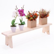 미르와나무 레드파인 원목 다육이선반 화분진열대 750 x 140 x 160 cm, 1단