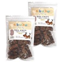 아꾸꾸 국내산 강아지 수제간식 300g, 오리목뼈, 2개