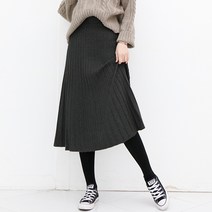 가비진 스판 니트 롱치마
