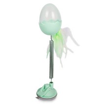 딩동펫 고양이 깃털 스프링 간식토이, 민트, 1개