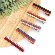 아랑로랑 벨라배색심플 집게 헤어핀 5p 세트