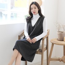 세이스타일 톡톡 조끼 포켓 원피스