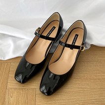 제이랑 수제 메리제인 스트랩 미들 펌프스 슈즈