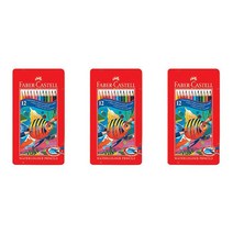 파버카스텔 수채색 색연필 틴 3세트, 12색